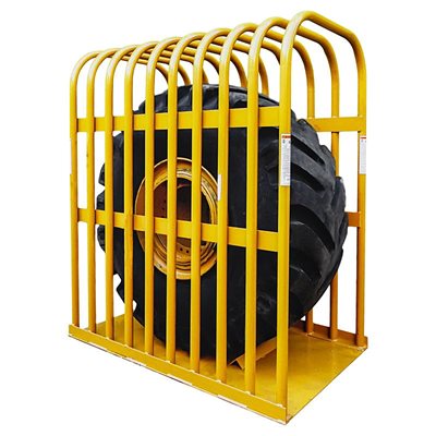 EARTHMOVER TIRE INFLATION CAGE