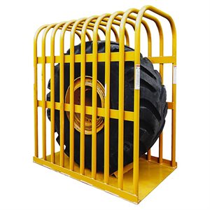 EARTHMOVER TIRE INFLATION CAGE
